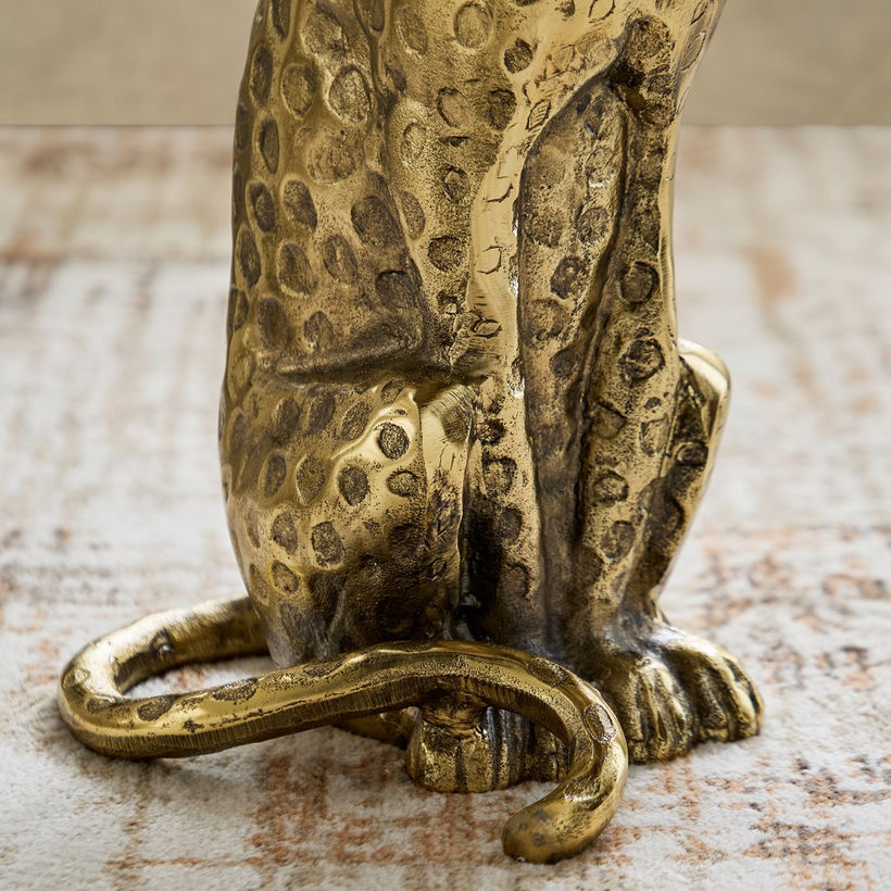 Cavon Jaguar Genuine Marble Top Side Table - Image 7