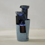 Adele Pot Outdoor Fountain with LED - 32.5x32x78.5 cm