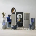 Adele Pot Outdoor Fountain with LED - 32.5x32x78.5 cm