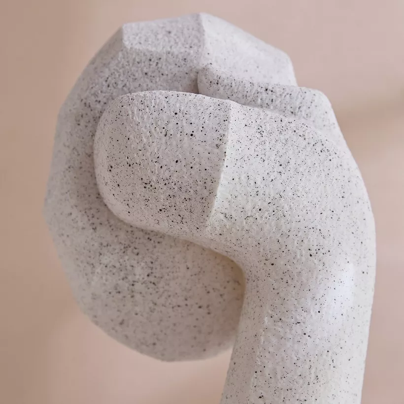 Verdant Polyresin Face Accent in Sand Finish Resin Mask - 14.3x10.7x26 cm - Image 4