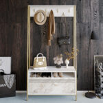 Modulix Alfa Coat Hanger and Shoe Cabinet