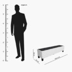 Modulix Orleans 1.5 Metre TV Unit for TVs up to 65 inches