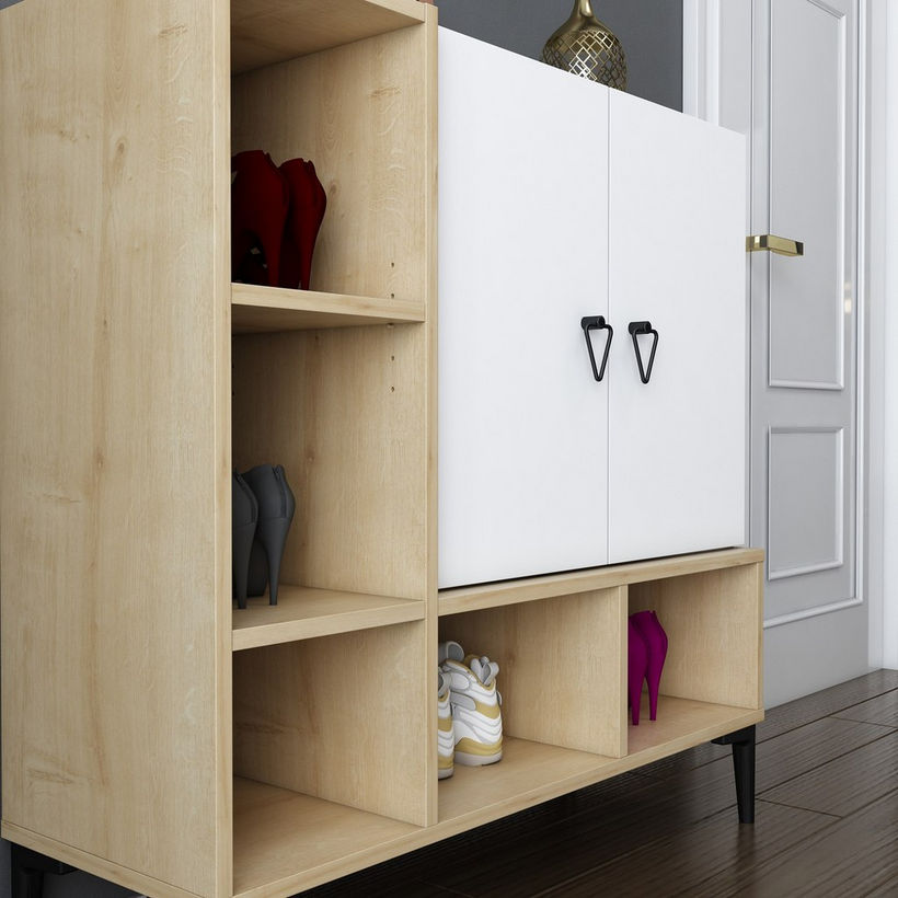 Modulix Ohio 2-Door Multipurpose/Shoe Cabinet - 15 Pairs - Image 5