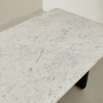 Cavon Fabio Genuine Marble Top 6-Seater Dining Table with Solid Wood Base