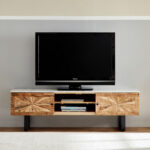 Vendra Florya Genuine Marble Top TV Unit for TVs up to 70 inches