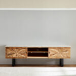 Vendra Florya Genuine Marble Top TV Unit for TVs up to 70 inches