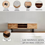 Vendra Florya Genuine Marble Top TV Unit for TVs up to 70 inches