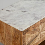 Vendra Florya Genuine Marble Top TV Unit for TVs up to 70 inches
