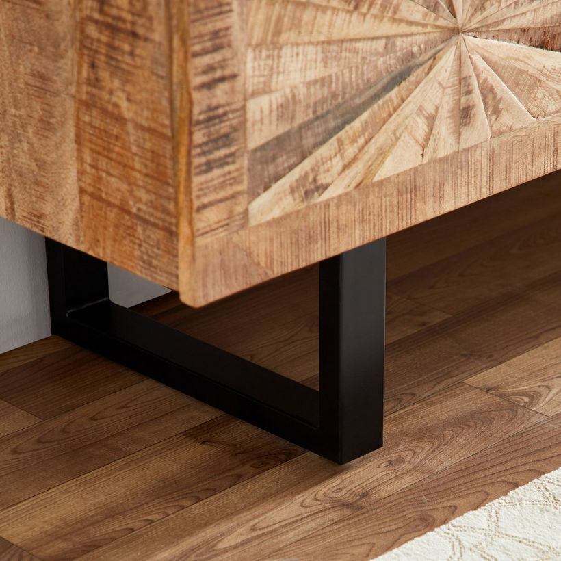 Cavon Florya 1.6 Metre Solid Wood TV Unit with Genuine Marble Top for TV up to 70 inches - Image 14