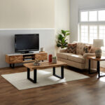 Vendra Florya Genuine Marble Top TV Unit for TVs up to 70 inches