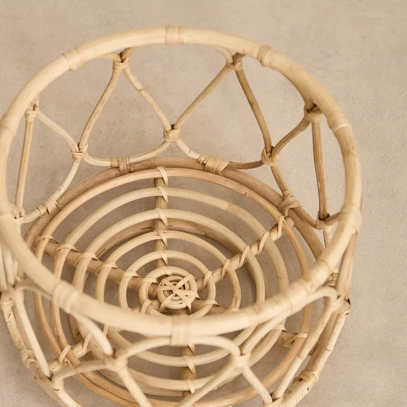 Boho Bliss Round Planter with Stand - 24x24x37 cm - Image 4