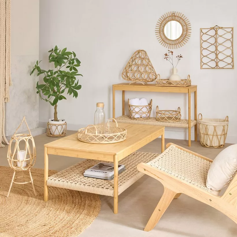 Boho Bliss Round Planter with Stand - 24x24x37 cm - Image 5