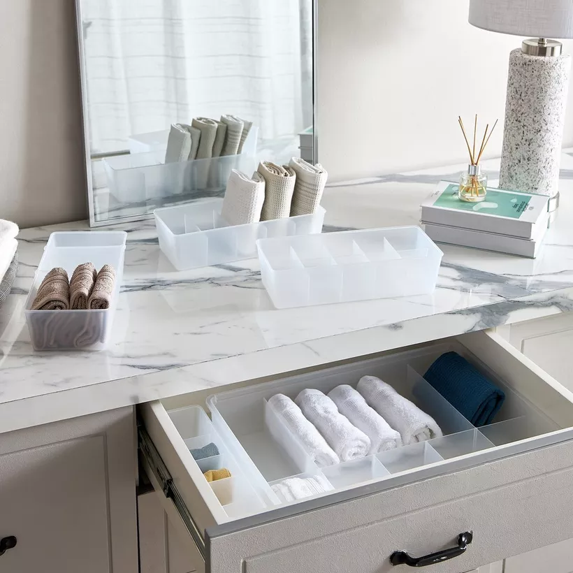 Inaya Drawer Organiser with 2 Sliding Dividers - 30.7x13.8x7.8 cm - Image 5