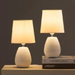 Ashra 2-Piece Ceramic Table Lamp Set - 19x19x40 cm