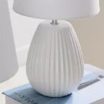 Ashra 2-Piece Ceramic Table Lamp Set - 19x19x40 cm