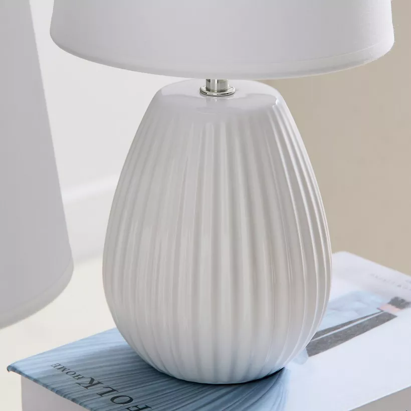 Ashra 2-Piece Ceramic Table Lamp Set - 19x19x40 cm - Image 5