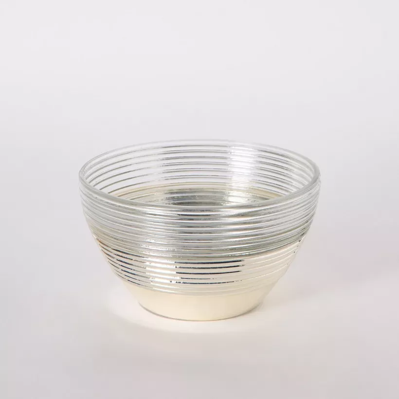 Erton Etched Glass Decorative Bowl - 18x18x10 cm - Image 2