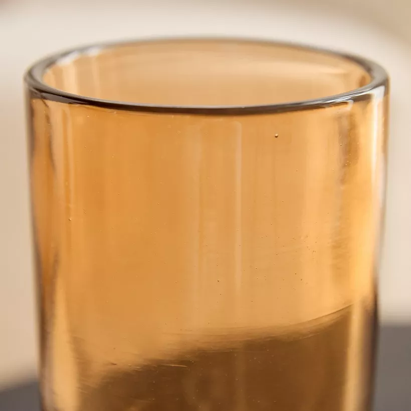 Moten Glass Hurricane Candleholder - 10x10x23 cm - Image 4