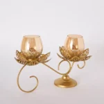 Pema Lotus Table Candle Holder - 36x10x22 cm
