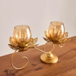 Pema Lotus Table Candle Holder - 36x10x22 cm