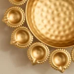 Pema Metal Urli with Diyas - 30x30x5 cm