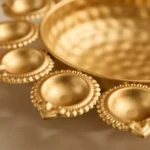 Pema Metal Urli with Diyas - 30x30x5 cm