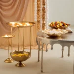 Pema Metal Urli with Diyas - 30x30x5 cm
