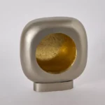 Ibena Metal Modern Pillar Candleholder - 25x10x25 cm