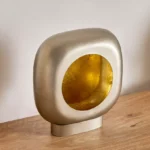 Ibena Metal Modern Pillar Candleholder - 25x10x25 cm