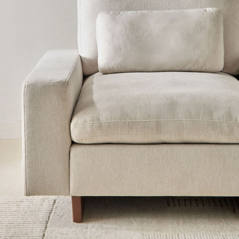 Francisco Fabric Armchair Sofa with Cushion - Image 5