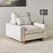 Francisco Fabric Armchair Sofa with Cushion - Image 13