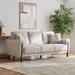 Paso 3-Seater Fabric Sofa with 2 Cushions - Image 14