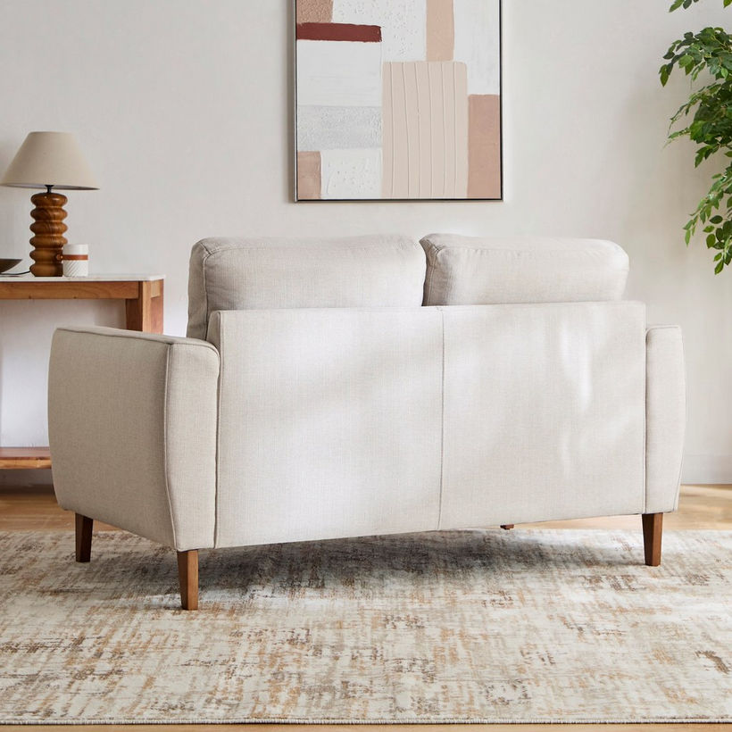Paso 2-Seater Fabric Sofa with 2 Cushions - Image 4