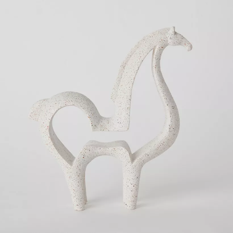 Wren Polyresin Abstract Horse Accent - 20x4.5x21.5 cm - Image 2