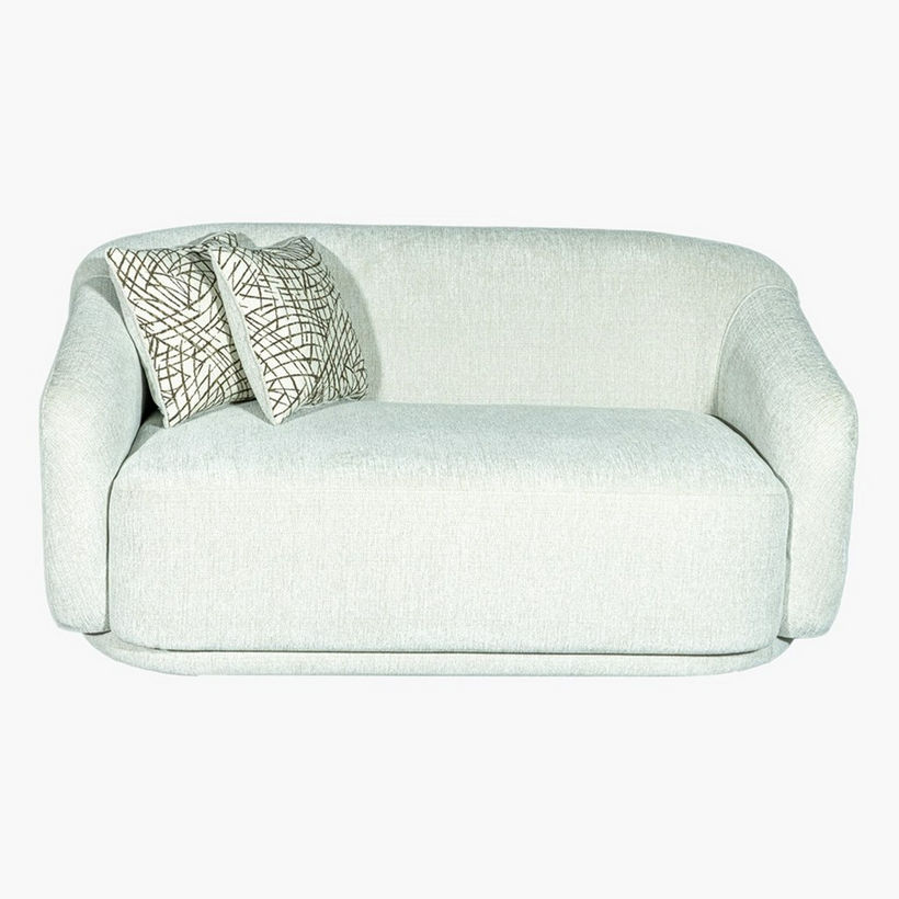 Dolce 2-Seater Fabric Sofa with 2 Cushions - Image 3