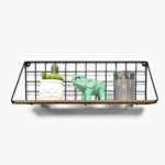 Sera 1-Tier Foldable Wall Shelf with MDF Board - 48x14x17 cm
