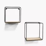 Sera Square 2-Piece Wall Shelf Set