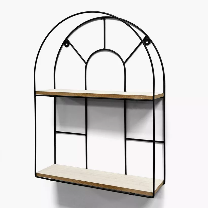 Sera Arch 2-Tier Wall Shelf - 35x10x45 cm - Image 4