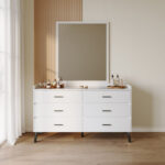 Marwell 6-Drawer Sintered Stone Top Master Dresser without Mirror