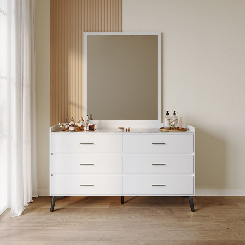 Marwell 6-Drawer Sintered Stone Top Master Dresser without Mirror - Image 3