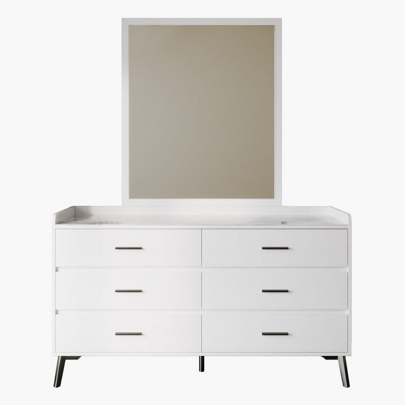 Marwell 6-Drawer Sintered Stone Top Master Dresser without Mirror - Image 7