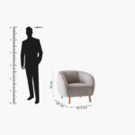Keller Armchair Fabric Sofa