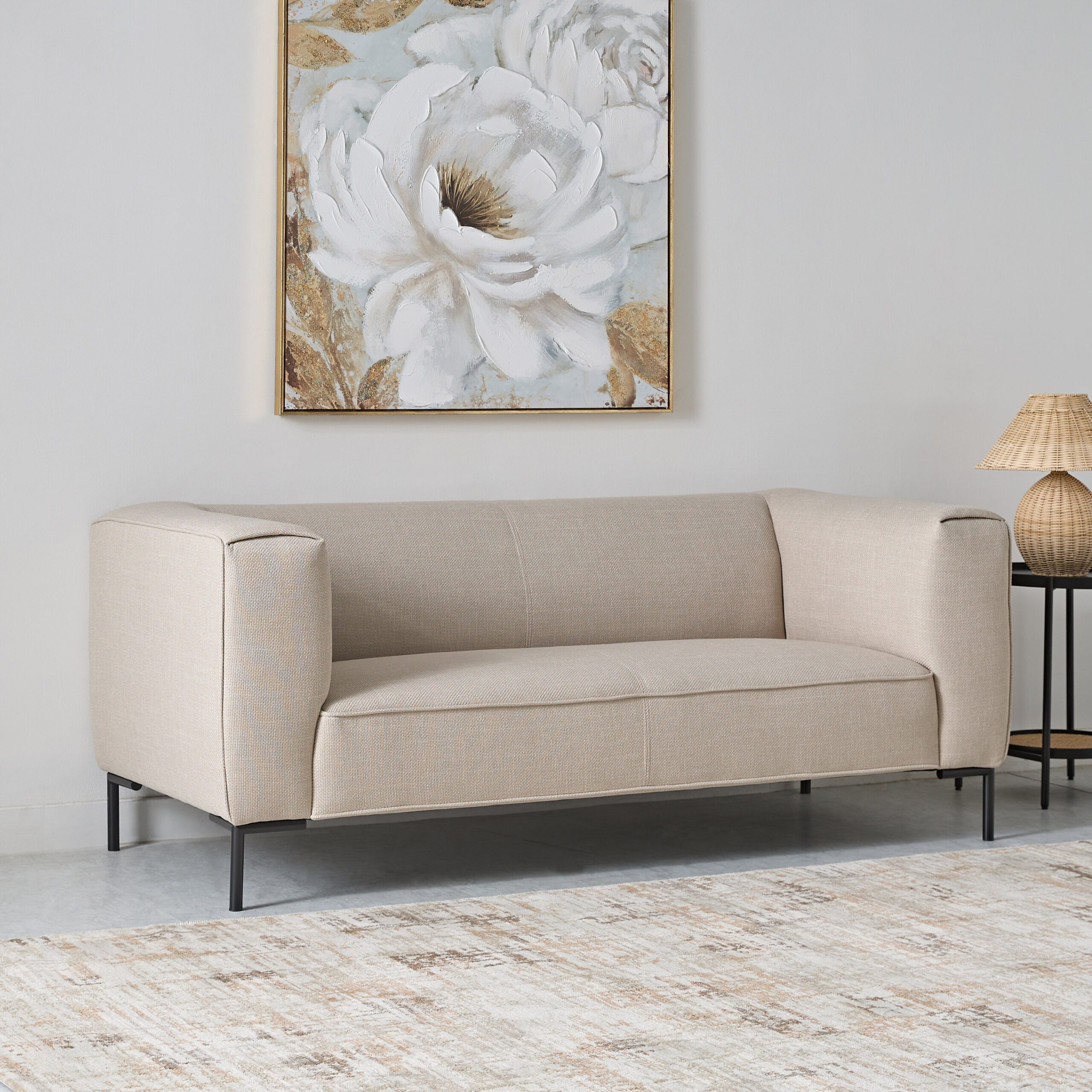 Ferrara 2-Seater Fabric Sofa