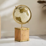 Odin Decorative Globe with Wooden Base - 20x20x38 cm