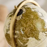 Odin Decorative Globe with Wooden Base - 20x20x38 cm