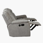 Jane 3-Seater Fabric Recliner Sofa with USB