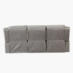 Jane 3-Seater Fabric Recliner Sofa with USB