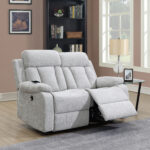 Dallas Electric Power 2-Seater Fabric Recliner Sofa with USB