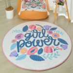 Ivy Meadows Ben Girl Power Printed Flannel Rug - 120 cm
