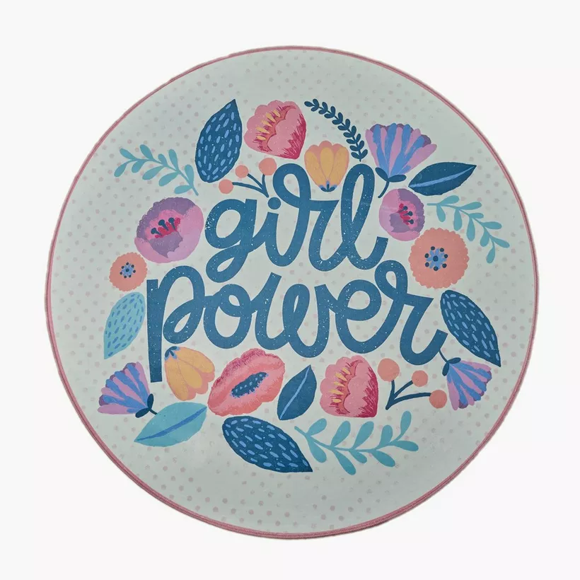 Ivy Meadows Ben Girl Power Printed Flannel Rug - 120 cm - Image 2